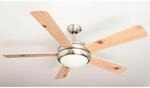 AIRERYDER Deckenventilator Ursa Nickel Geb&uuml;rstet Fl&uuml;gel Wei&szlig; - Pinie mit