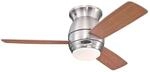 WESTINGHOUSE Deckenventilator Halley Nickel 112 cm mit Beleuchtung und Fernbedienung