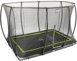 EXIT Silhouette Bodentrampolin 214x305cm mit Sicherheitsnetz - schwarz