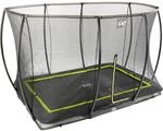 EXIT Silhouette Bodentrampolin 244x366cm mit Sicherheitsnetz - schwarz