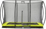 EXIT Silhouette Bodentrampolin 214x305cm mit Sicherheitsnetz - gr&uuml;n