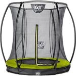 EXIT Silhouette Bodentrampolin D183cm mit Sicherheitsnetz - gr&uuml;n