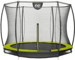 EXIT Silhouette Bodentrampolin D244cm mit Sicherheitsnetz - gr&uuml;n