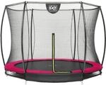 EXIT Silhouette Bodentrampolin D305cm mit Sicherheitsnetz - rosa