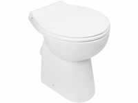 AquaSu Stand-WC spülrandlos mit WC-Sitz +7 cm Weiß