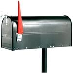 Burg W&auml;chter St&uuml;tzpfosten f&uuml;r US-Mailbox 893 Schwarz