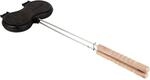 Petromax Burgereisen BG-IRON Holzgriff Gusseiserne Form