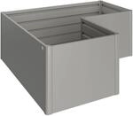 Biohort HochBeet L-Form 2 m x 1 m Quarzgrau-Metallic