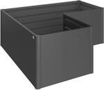 Biohort HochBeet L-Form 2 m x 1 m Dunkelgrau-Metallic