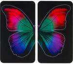 Wenko Herdabdeckplatten Universal Butterfly by Night 2er Set Mehrfarbig