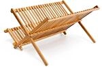 Relaxdays Abtropfgestell Bambus Natur Faltbar 24,5 cm x 42 cm x 33 cm 0,7 kg