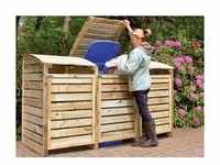 T & J Mülltonnenbox Henri für 3 Tonnen Holz imprägniert