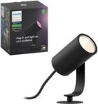 Philips Hue LED-Spot Lily White & Color Ambiance 1-flammig Schwarz Basis-Set