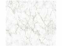 AS-Creation Vliestapete Bude 2.0 Marmor Matt leich strukturiert Weiß Grau FSC®