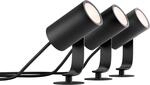 Philips Hue LED-Spot Lily White & Color Ambiance 3-flammig Schwarz Basis-Set