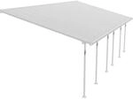 Palram - Canopia Terrassen&uuml;berdachung Feria Wei&szlig; 4x8.50