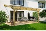 Skan Holz Terrassen&uuml;berdachung Verona 541 cm x 289 cm Natur