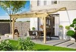 Skan Holz Terrassen&uuml;berdachung Verona 434 cm x 239 cm Natur