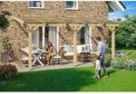 Skan Holz Terrassen&uuml;berdachung Andria 541 cm x 300 cm Natur