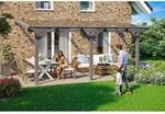 Skan Holz Terrassen&uuml;berdachung Andria 541 cm x 300 cm Schiefergrau