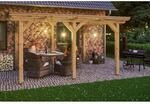 Skan Holz Terrassen&uuml;berdachung Siena 434 cm x 300 cm Natur