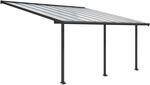 Palram - Canopia Olympia 3 x 5.5 Terrassen&uuml;berdachung Anthrazit klar