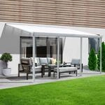 Home Deluxe Terrassen&uuml;berdachung Solis Alu 618 x 303 x 226 / 278 cm Wei&szlig;