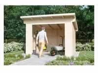 Skan Holz Holz-Gartenhaus Unterstand Ole Natur 300 cm x 250 cm