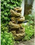 Acqua Arte Wasserspiel Sedona Felsstruktur m. LED-Beleuchtung H 134 x 77 x 55 cm