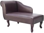 vidaXL Chaiselongue Braun Kunstleder 242404