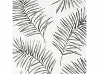 Superfresco Easy Vliestapete Scandi Leaf Black White 10,05 x 0,52 m