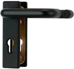 Abus Beschlag f&uuml;r Feuerschutzt&uuml;ren KFG Beidseitig Dr&uuml;cker 40 mm - 72 mm Schwarz