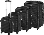 Tectake Hartschalenkoffer Set 4 Teilig Aus Robustem Abs Kunststoff Mit