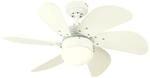WESTINGHOUSE Deckenventilator Turbo Swirl Wei&szlig; 76 cm mit Beleuchtung und Zugketten