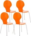 CLP 4x Stapelstuhl DIEGO Orange