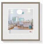 walther design New Lifestyle Kunststoff Bilderrahmen 30x30 cm Stahl KV330D