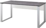 Germania Schreibtisch 158 cm x 75 cm x 79 cm Wei&szlig;-Anthrazit