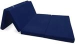 Beautissu Comfort Klappmatratze 195x120x7cm Dunkelblau