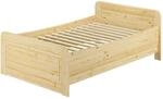 Erst-Holz Seniorenbett 120 x 200 Kiefer Massiv mit Rollrost Modell 42