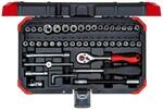 Gedore Steckschl&uuml;sselsatz 1/4 Zoll Rot 46-teilig