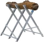 TRUTZHOLM Holzs&auml;gebock Klappbar 82x80x77 cm Stahl Verzinkt 150 kg Traglast