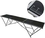 TRUTZHOLM Tapeziertisch Alu Flohmarkttisch 300x60 cm Klappbar mit Messskala