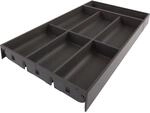 Blum Besteckkasten Ambia-Line 574x300x50 mm Besteckeinsatz Stahl Oriongrau Matt