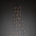 LED Baummantel mit Ring mit Globes 150 bernsteinfarbene LEDs innen