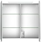 Jokey Spiegelschrank Lightblade 72 cm x 68,5 cm Wei&szlig; Hochglanz
