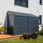 Spacemaker Metall-Ger&auml;tehaus 4x10 Grau 295 cm x 124 cm x 208 cm
