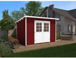 weka Gartenhaus 219 Gr.2, 28 mm, Flachdach mit wekaLine, schwedenrot, DT