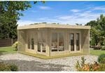 Alpholz Gartenhaus Viva A Flachdach Unbehandelt 678 cm x 480 cm