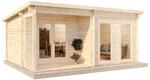 Alpholz Gartenhaus Orkus-44 Pultdach Unbehandelt 461 cm x 442 cm