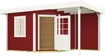 Weka Holz-Gartenhaus Flachdach Lasiert 455 cm x 339 cm